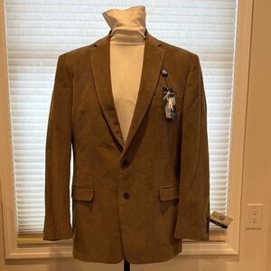 Men's Camel Ralph Lauren Corduroy Blazer - Classic Two-Button Jacket